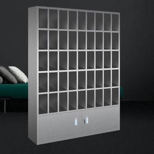 员工不锈钢水杯柜收纳茶杯存放柜放置架格子柜展示柜碗柜储物柜 - 图1