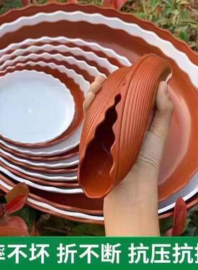 直销加厚托盘花盆底托绿植花盆底座垫底盘塑料托盘圆形花