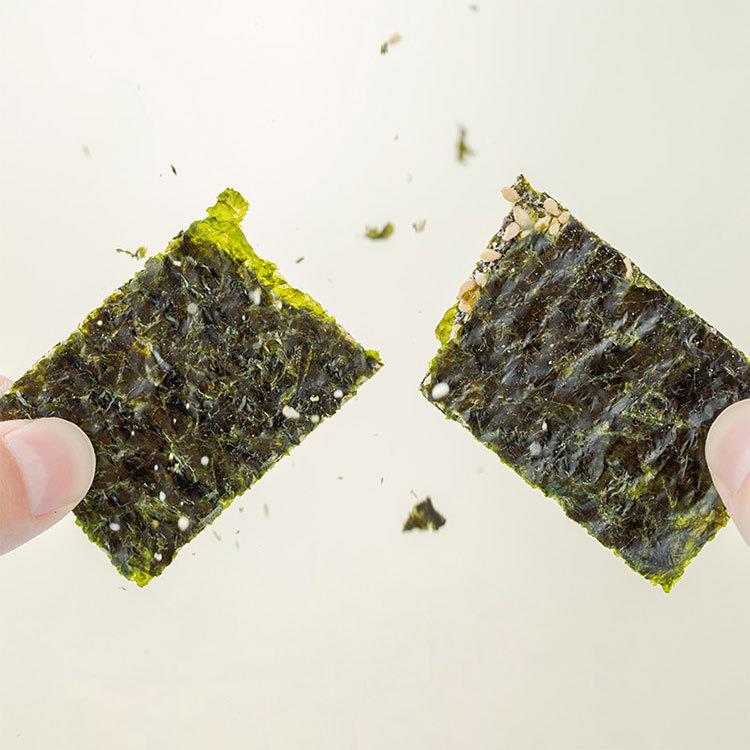 【推荐】陈坚强【芝麻夹心海苔脆、巴旦木仁夹心海苔脆】酥脆鲜香