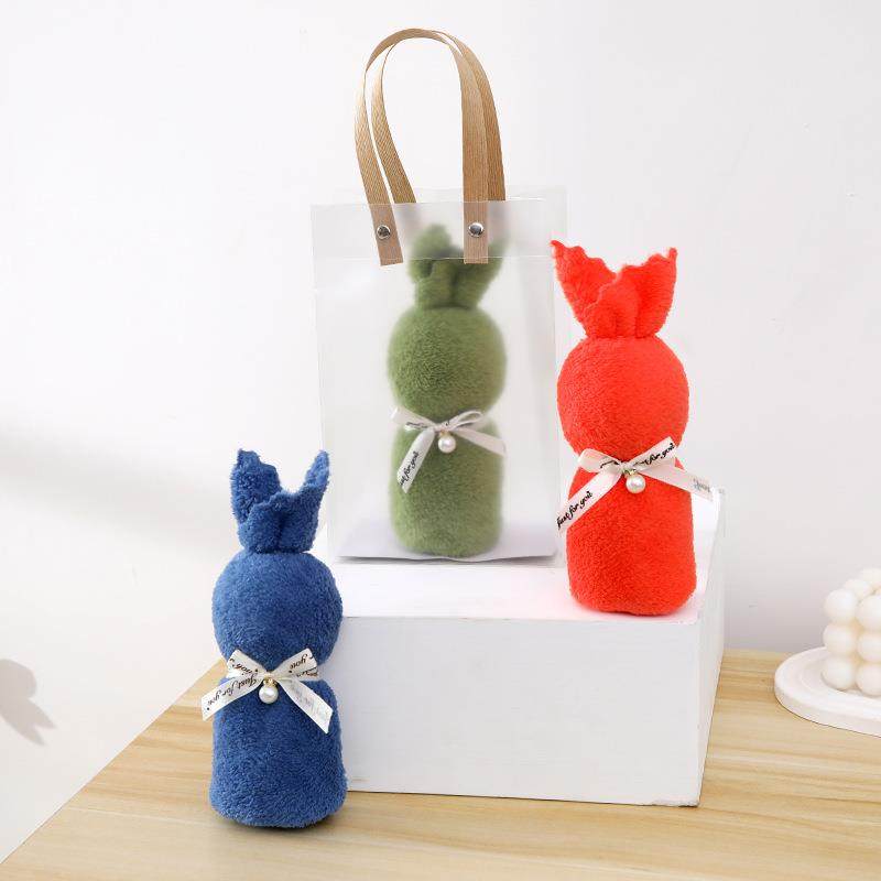 珊瑚绒小兔子造型毛巾伴手礼婚礼生日回礼喜铺店节日开业创意礼品,淘宝优惠券,粉丝福利购,淘宝优惠卷
