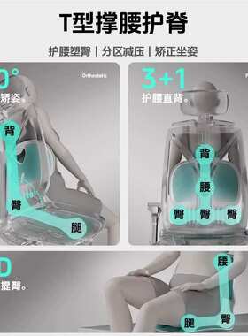 人体工学护腰坐垫靠背垫腰靠腰垫靠垫腰部支撑座椅办公室久坐神器