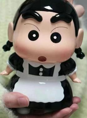 动漫女仆蜡笔小新可爱车载手办送礼物潮玩机箱摆件