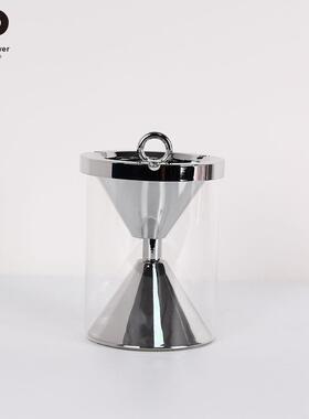 软创意摆玻璃烟灰缸工艺摆件居装样板房客家厅桌面餐厅工工艺品摆