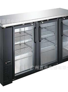 水吧台柜黑色单门双门三门吧台柜2-8度冷藏展示柜有CE认证