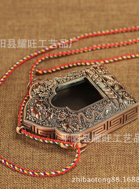 双龙嘎乌盒法器 降魔大金刚八吉祥LSG嘎大乌盒号杵吊坠 螺丝盖