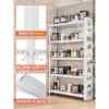 Hole plate narrow shelf household shelf storage rack multi-layer floor-to-ceiling balcony integrated wall warehouse iron shelf