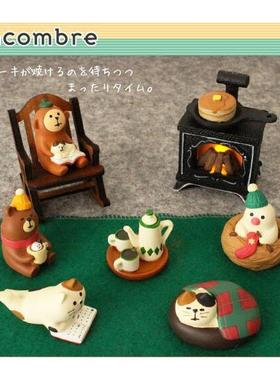 日式猫ZAKKA 咖啡店 桌面 公仔摆件 杂货