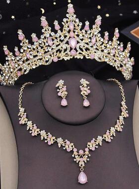Princess Queen Bridal Crown Wedding Jewelry Sets With tiara