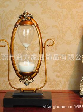 东莞欧式小号摇摆沙漏玻璃卧室书房沙漏计时器摆件树脂工艺品