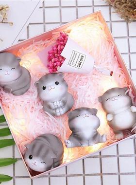 网红礼物送女朋友闺蜜同桌室友猫咪摆件可爱生日礼物女生日礼物男