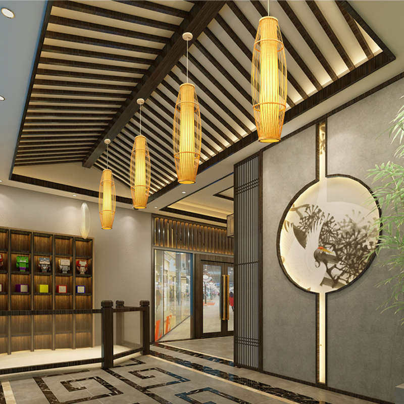 中式家居竹编灯笼吊灯禅意茶室灯仿古茶楼日式走廊过道鸟笼竹艺灯,淘宝优惠券,粉丝福利购,淘宝优惠卷