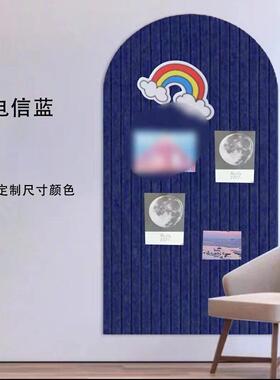 拱作品形打展孔照片幼儿室园背景墙教室卧客厅示装饰毛毡