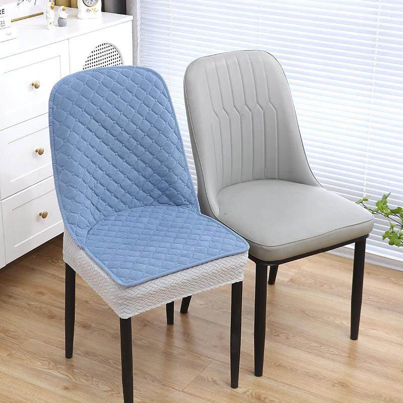 2026高级感轻奢夹棉加厚防滑底弧形椅子套罩坐垫靠背餐桌板凳皮座,淘宝优惠券,粉丝福利购,淘宝优惠卷
