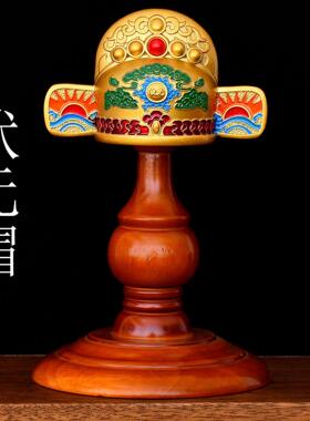 黄铜摆件书桌创意摆件状元帽状到黄铜