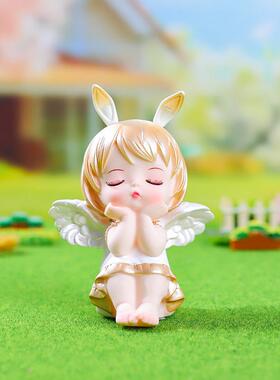 热款精美梦幻云朵安妮小号搪胶摆件房间女生床头柜桌面装饰品