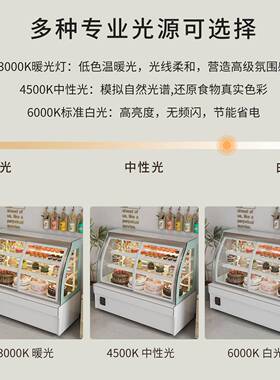 广拓前开门弧形网红店蛋糕展示柜甜品西点慕斯冷藏柜糖葫芦柜风冷