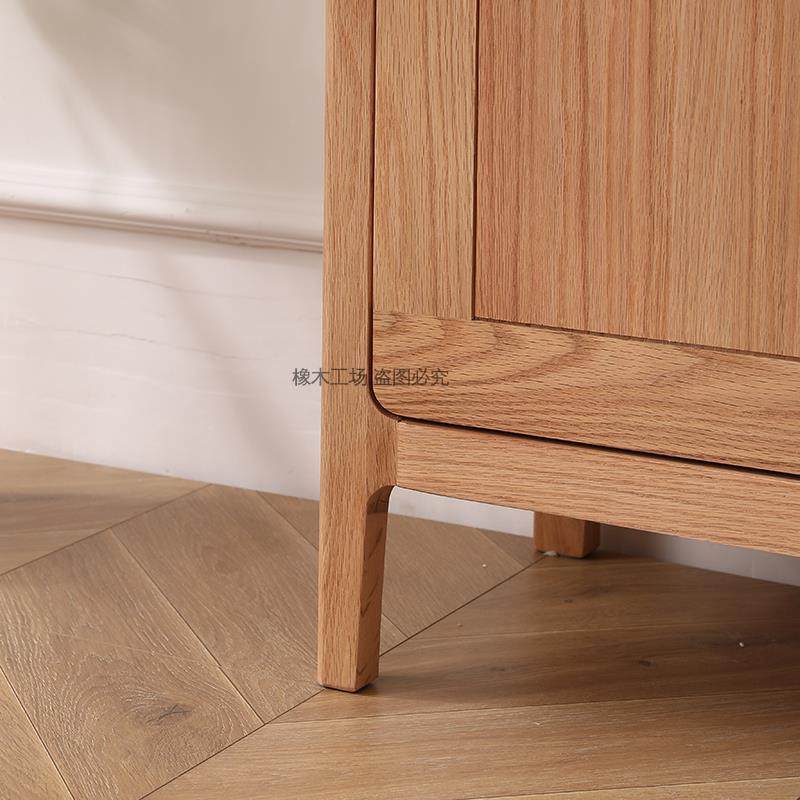 实木鞋柜北欧橡木原木储物柜现代简约家用整装玄关柜实木鞋柜,淘宝优惠券,粉丝福利购,淘宝优惠卷