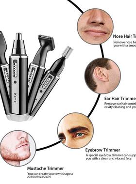 4in1 Rechargeable Nose Trimmer Beard Trimmer for Men Ear Eye