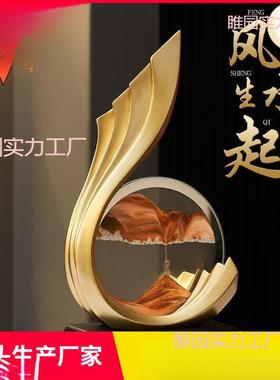 酒柜装厅饰品摆件轻奢客饰品电视柜起流沙办画公室风生水一帆睢园