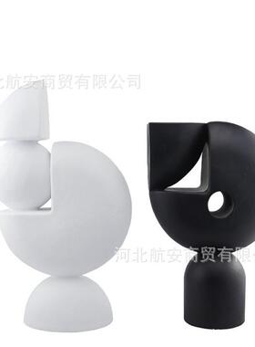现代简约楼创意树脂工艺品FSV摆件样板房售处桌电面卖视柜场装饰