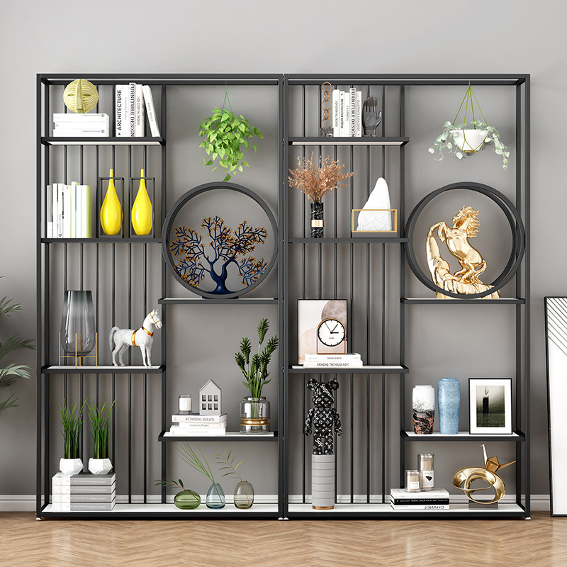 办公室铁艺屏风隔断围栏餐厅卡座客厅玄关花架置物架落地轻奢书架,淘宝优惠券,粉丝福利购,淘宝优惠卷