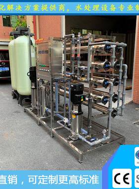 厂直销工业纯水设T918/H二级RO反渗透过备滤器2电池原液用水家净