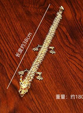 活动关节2024龙年黄铜品摆件立体过年个性客厅办公室龙饰品