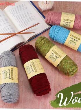 100g/ball DIY Soft Thick Wool Yarn Woolen Crochet Yarn Hand