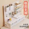 Desktop hole board storage rack drawer-type storage rack free of punching computer desk shelf Internet celebrity desk partition hanging