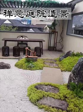 黑山石流水钵异形天然景观原石庭院卡角枯山水造景石头流水景摆件