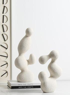 意式简抽象艺术灵动树脂摆件售楼FC-SZ230特处酒极店关博古架新奇