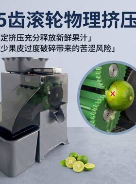 领晶科技新款juicerblender商用柠檬金桔榨汁机全自动榨汁机