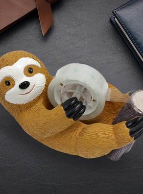 跨境新品树懒胶带切割器可爱文具树脂胶带座饰品摆件便携式胶纸机