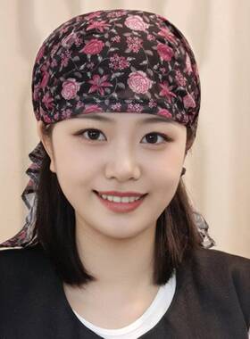 春夏薄款包头巾女帽子女2026新款高级感洋气时尚遮白发头饰包头帽