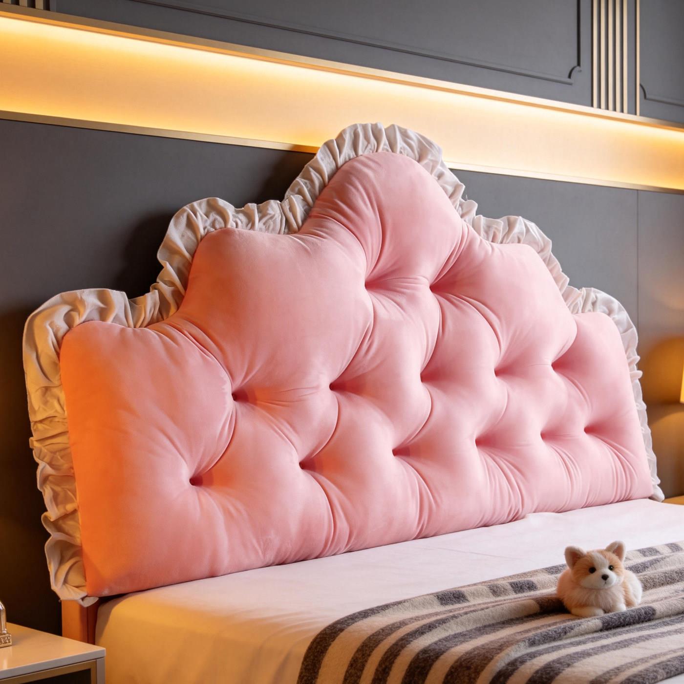 Princess style bedside cushion, raised bed cushion, anti-collision tatami soft bag, large backrest, bay window, reading soft cushion