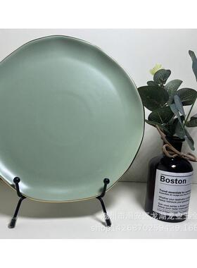 厂家盘子展示架 跨境铁艺盘子支架摆件架茶饼架奖牌相框摆架