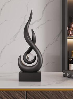 现代简约酒柜摆件客厅轻奢高档玄关电视柜装饰品办公室高级感小众