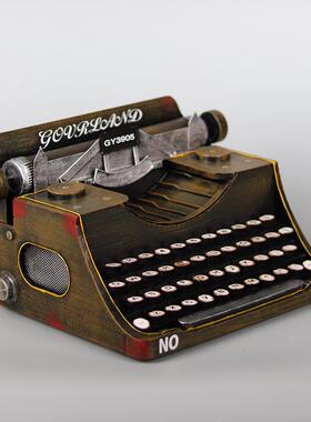 仿真打字机模型摆件7080年代怀旧老物件复古店铺书店装饰摄影道具