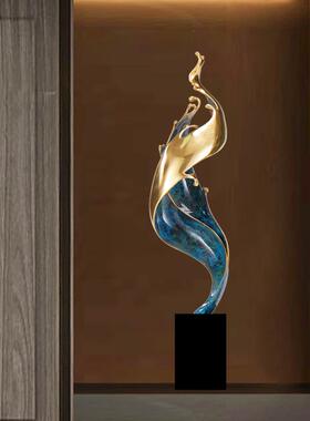 风生水起高档轻奢摆件玄关装饰电视柜酒柜高级感开 业乔迁新居礼