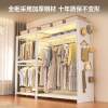 Shibang open shelf wardrobe simple combination home bedroom rental room steel floor-to-ceiling hole board hanger