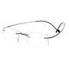 Genuine anti-blue light flat mirror light mirror memory gold rimless eyeglasses for men and women with no degree of number of eyes and radiation protection glasses can be matched