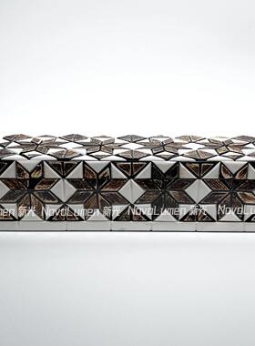 NovoLumen新光中古现代轻奢黄铜树脂样板房家居饰品摆饰