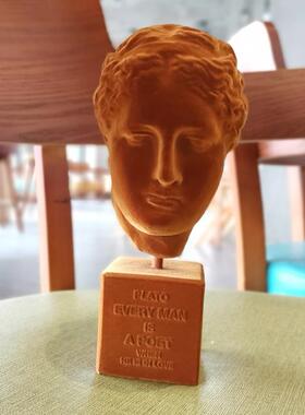 植绒海吉娅树脂雕像欧式简约时尚家装摆件品质玄关仿美艺术仿石膏