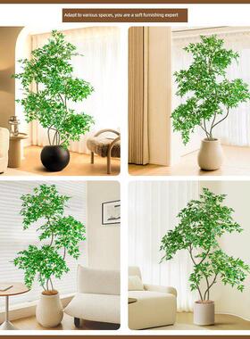 模拟假绿色植物装饰南迪纳竹子室内盆栽植物大型落地典雅可达豪华