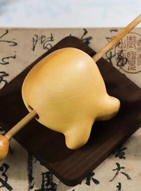 小叶黄杨鲸鱼木鱼莲花双鱼年年有余实木雕刻摆件锦鲤招好运敲功德