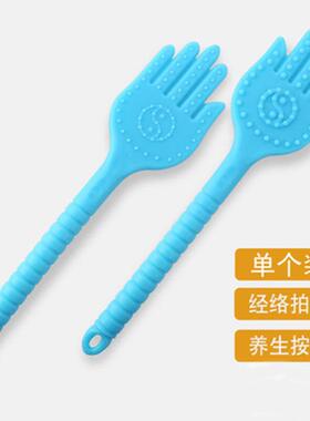 新款直销家用多功能硅胶拍痧板太极经络拍敲打棒拍打板运动健身手