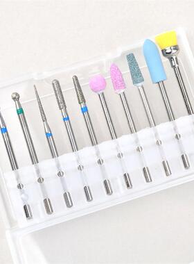 10/set Nail Art Grinding Drill Bits Electric Manicure Machin
