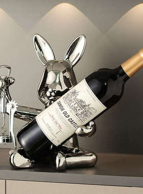 创意暴力熊高档轻奢红酒架摆件酒柜装饰品客厅电视餐边柜家居饰品