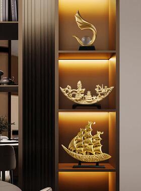 酒柜装饰品摆件书柜轻奢高档客厅电视柜高端领导办公室工艺礼品摆