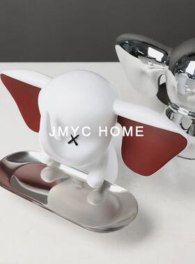 简约现入户玄关小象ENT钥匙收飞纳托盘摆件家居客厅电视柜书饰房